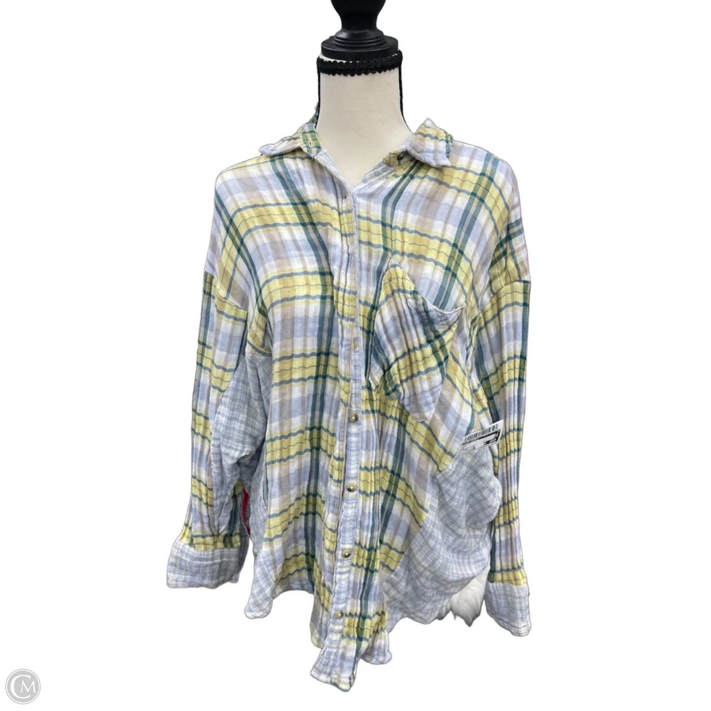 Top Long Sleeve By Free People In Blue, Size: Xs