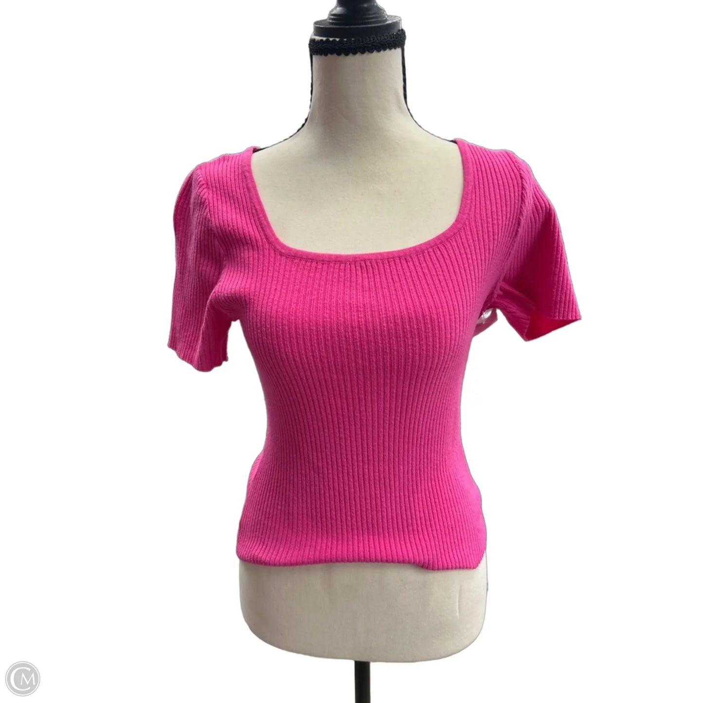 Top Short Sleeve By Allie Rose In Pink, Size: M