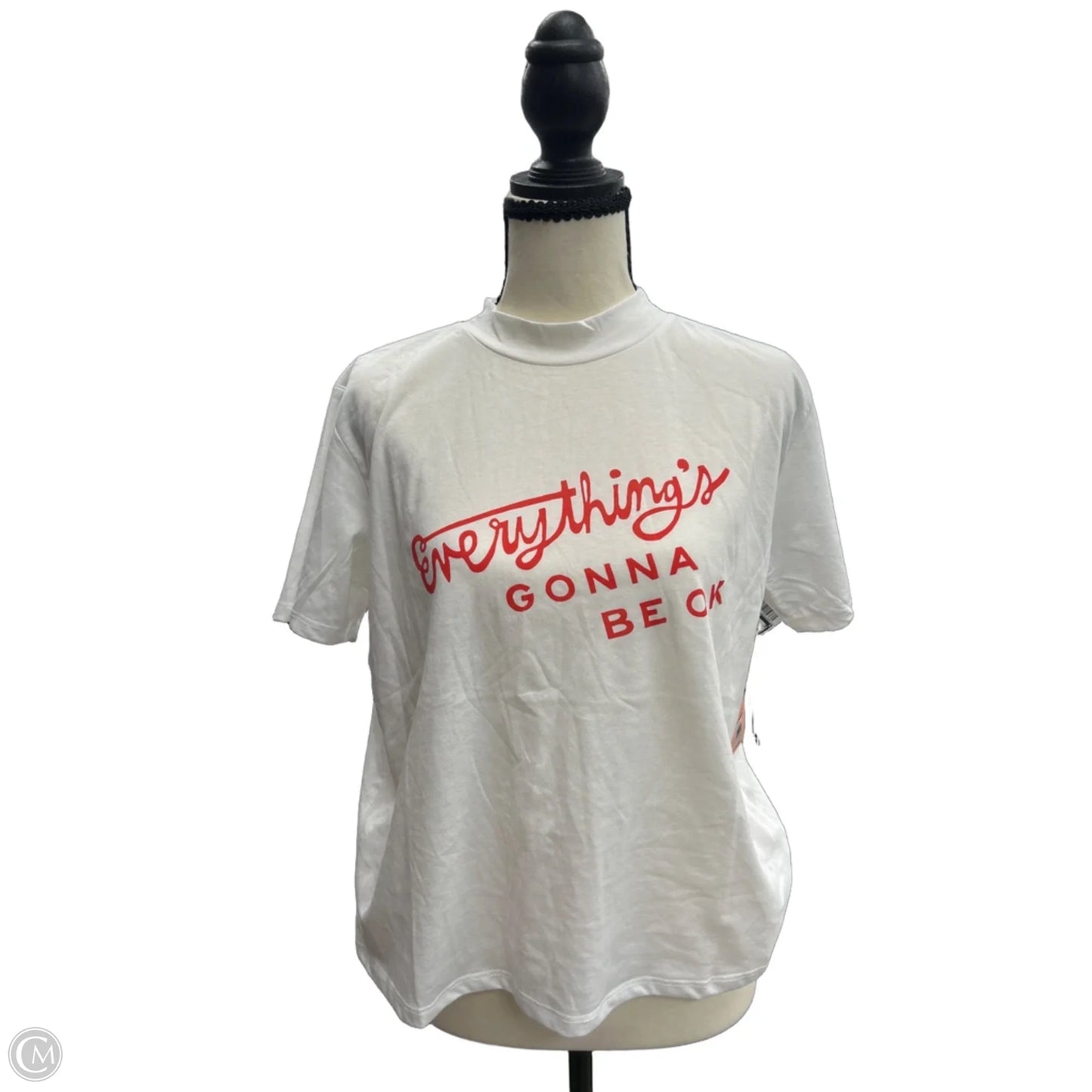 Top Short Sleeve Basic By Clothes Mentor In White, Size: S