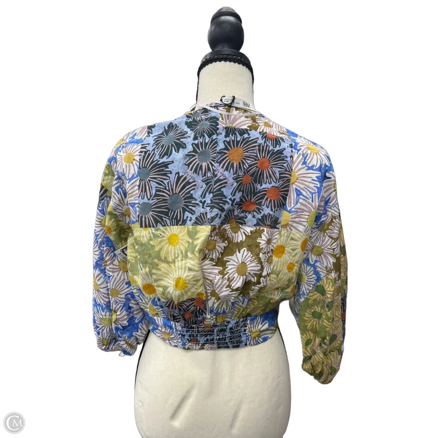 Top Long Sleeve By Zara In Blue, Size: S