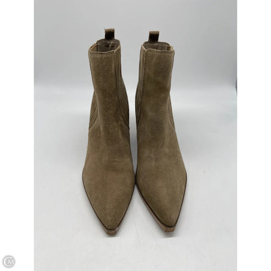 Boots Ankle Heels By Marc Fisher In Brown, Size: 9