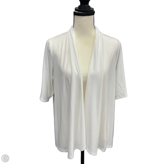 Cardigan By Nina Leonard In White, Size: L