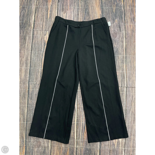 Pants Wide Leg By Isaac Mizrahi Live Qvc In Black, Size: L