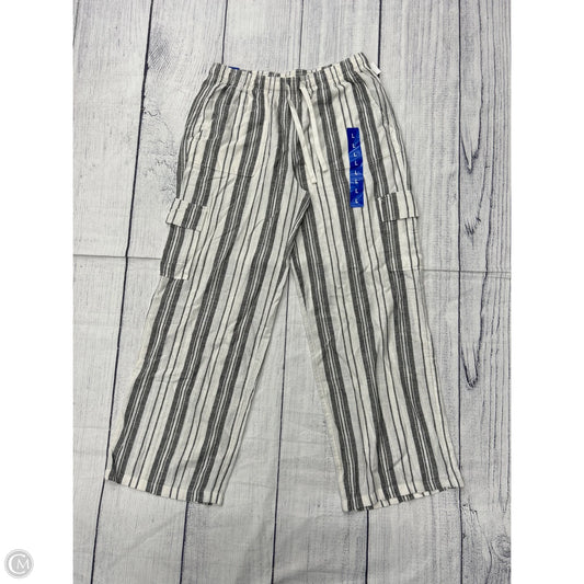 Pants Wide Leg By Roxy In Striped Pattern, Size: L