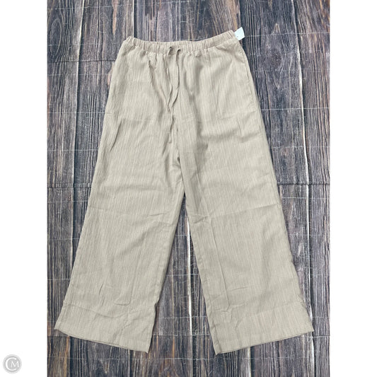 Pants Wide Leg By Anrabess In Tan, Size: L