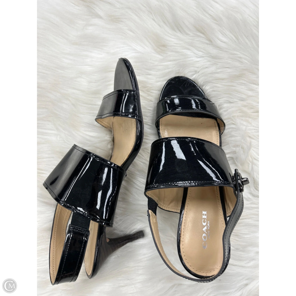 Sandals Designer By Coach In Black, Size: 9