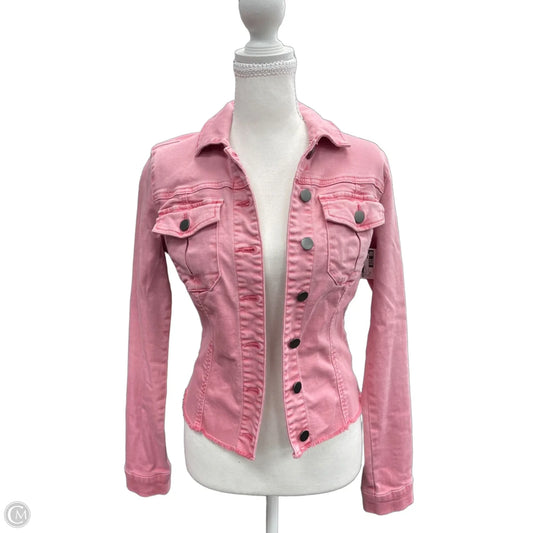 Jacket Denim By Kut In Red Denim, Size: Xs