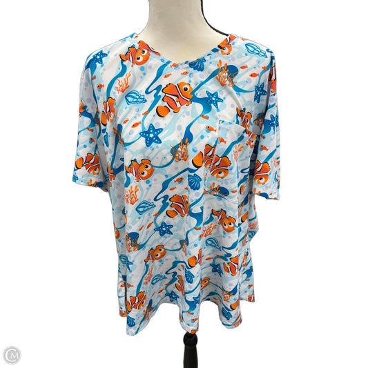 Top Short Sleeve By Clothes Mentor In Blue, Size: 3x