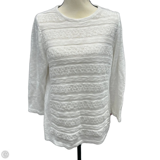 Sweater By Christopher And Banks In White, Size: M