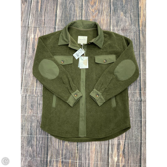 Jacket Fleece By Thread And Supply In Green, Size: S