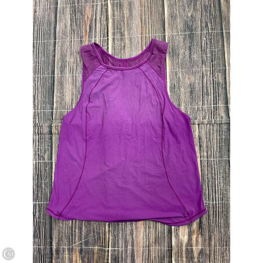 Athletic Tank Top By Lululemon In Purple, Size: M