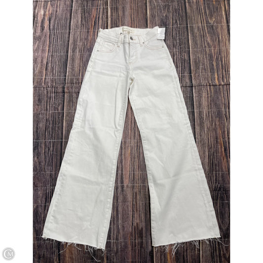 Jeans Wide Leg By Risen In White Denim, Size: 0