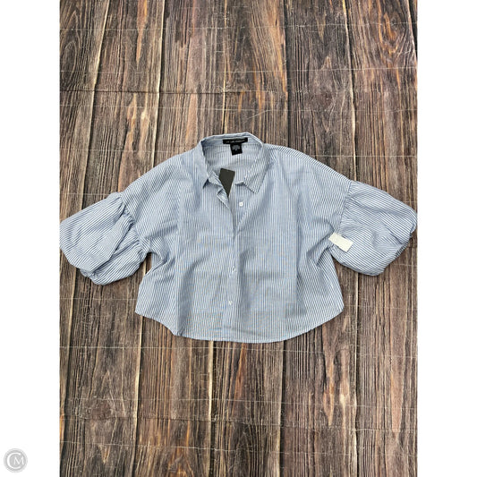 Top 3/4 Sleeve By Liv Los Angeles In Blue, Size: Xl