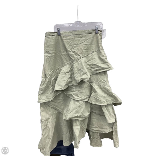 Skirt Maxi By Banana Republic In Green, Size: 14l