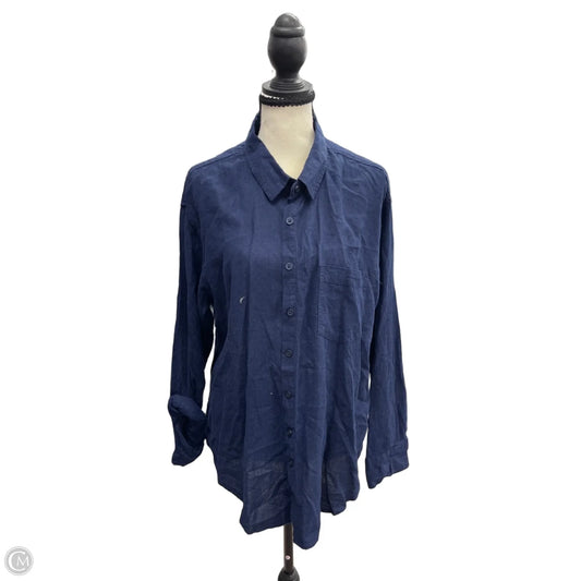 Top Long Sleeve By Maurices In Blue, Size: M