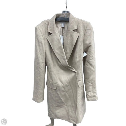 Coat Trench Coat By H&m In Tan, Size: S