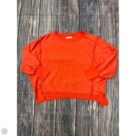 Sweatshirt Crewneck By We The Free In Orange, Size: S