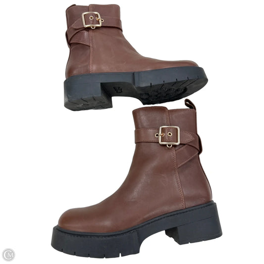 Boots Designer By Coach In Brown, Size: 7.5