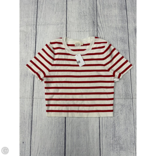 Top Short Sleeve By Dreamers In White, Size: L
