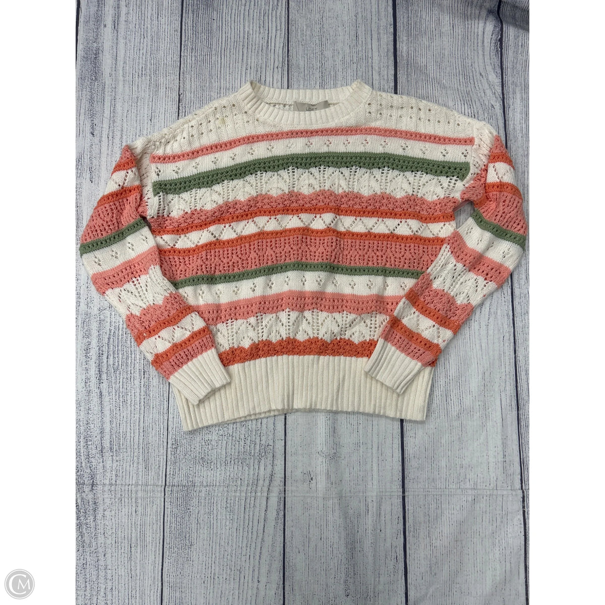 Sweater By Loft In White, Size: M