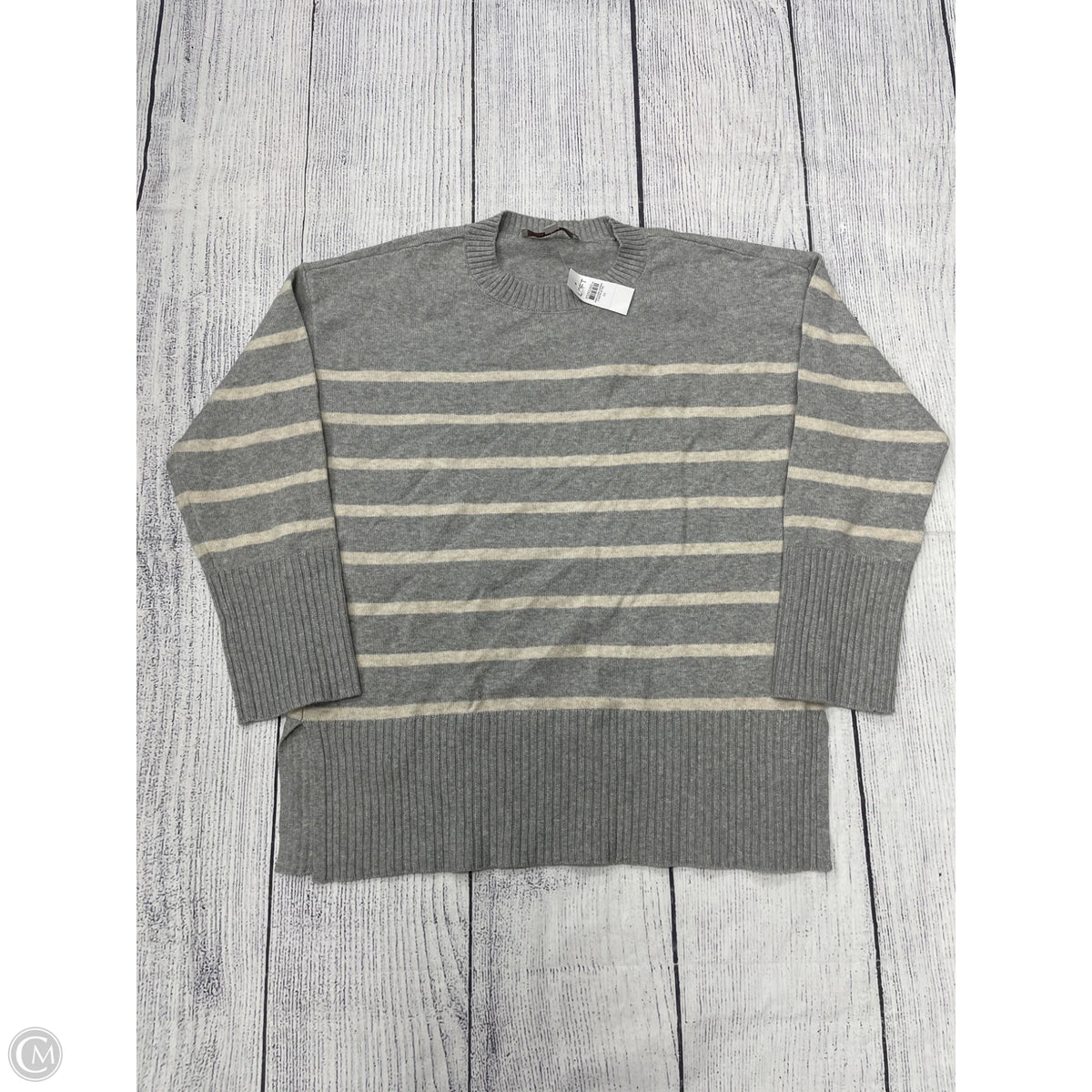 Sweater By Loft In Grey, Size: M