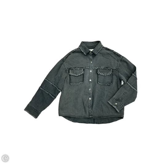 Jacket Denim By Vintage Havana In Black Denim, Size: M
