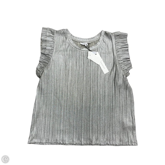 Top Sleeveless By Nicole By Nicole Miller In Silver, Size: Xl