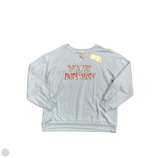 Sweatshirt Crewneck By C And C In Blue, Size: L