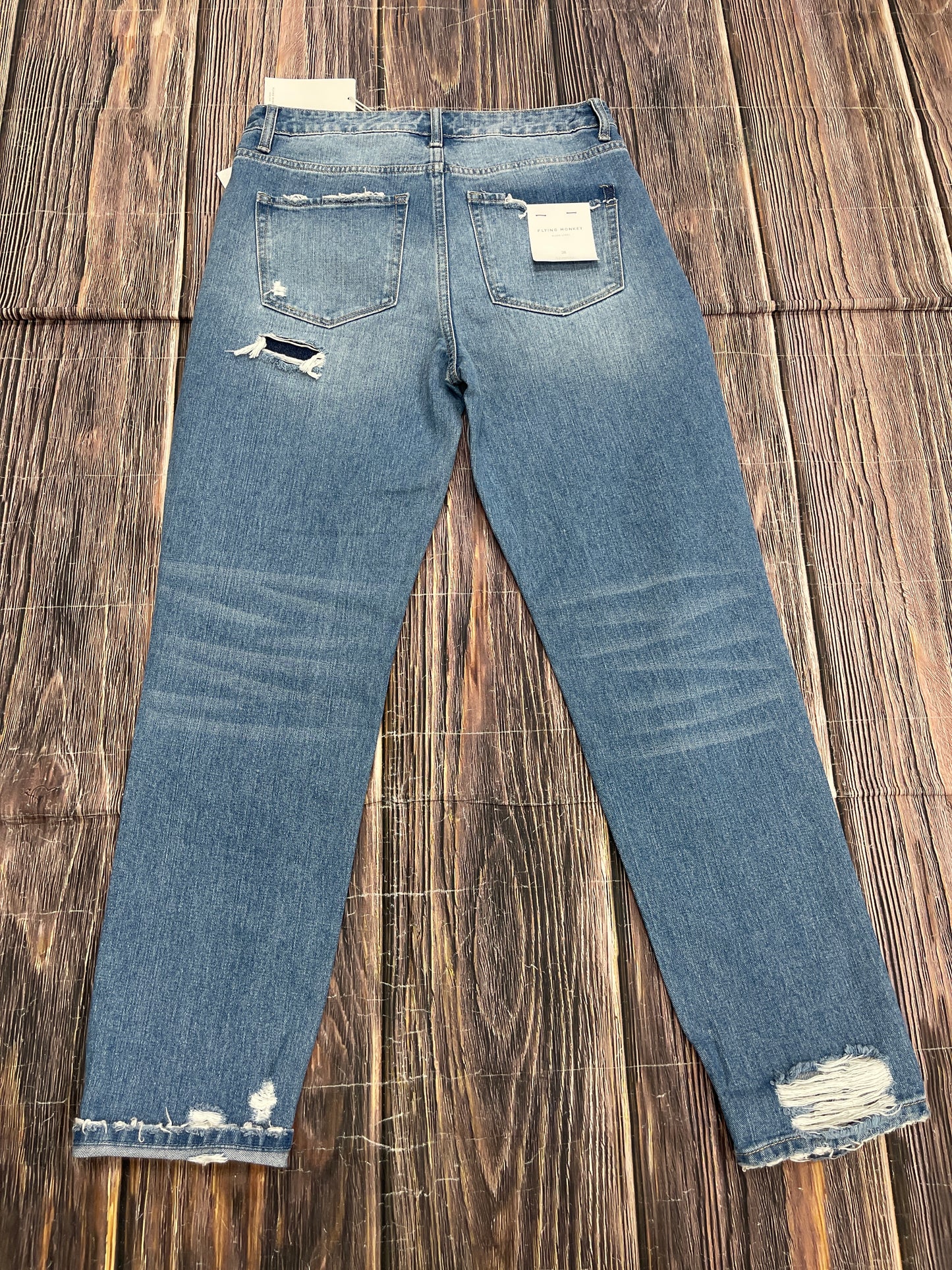 Jeans Boyfriend By Flying Monkey In Blue Denim, Size: 6