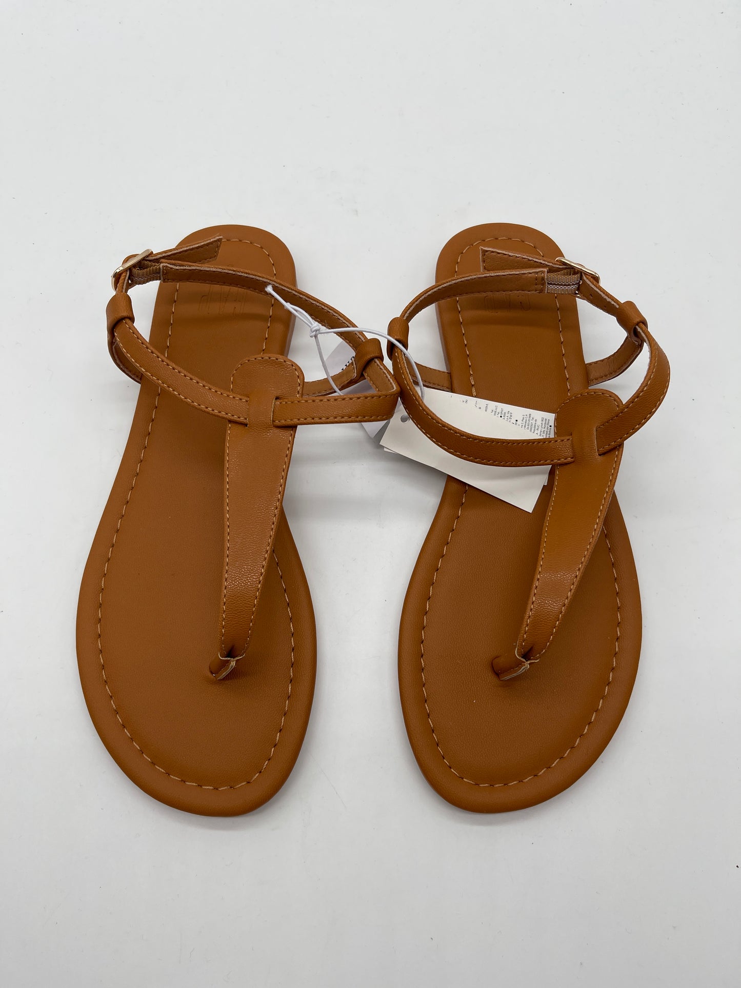 Brown Sandals Flats Gap, Size 6