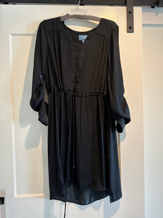 Dress Casual Midi By Simply Vera In Black, Size: Xl