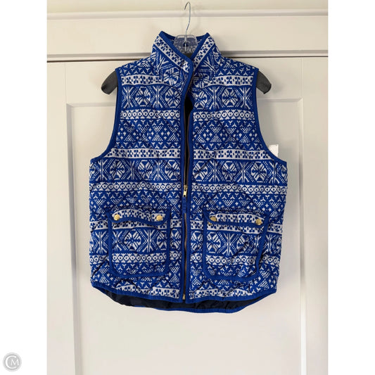 Vest Puffer & Quilted By J. Crew In Blue, Size: M