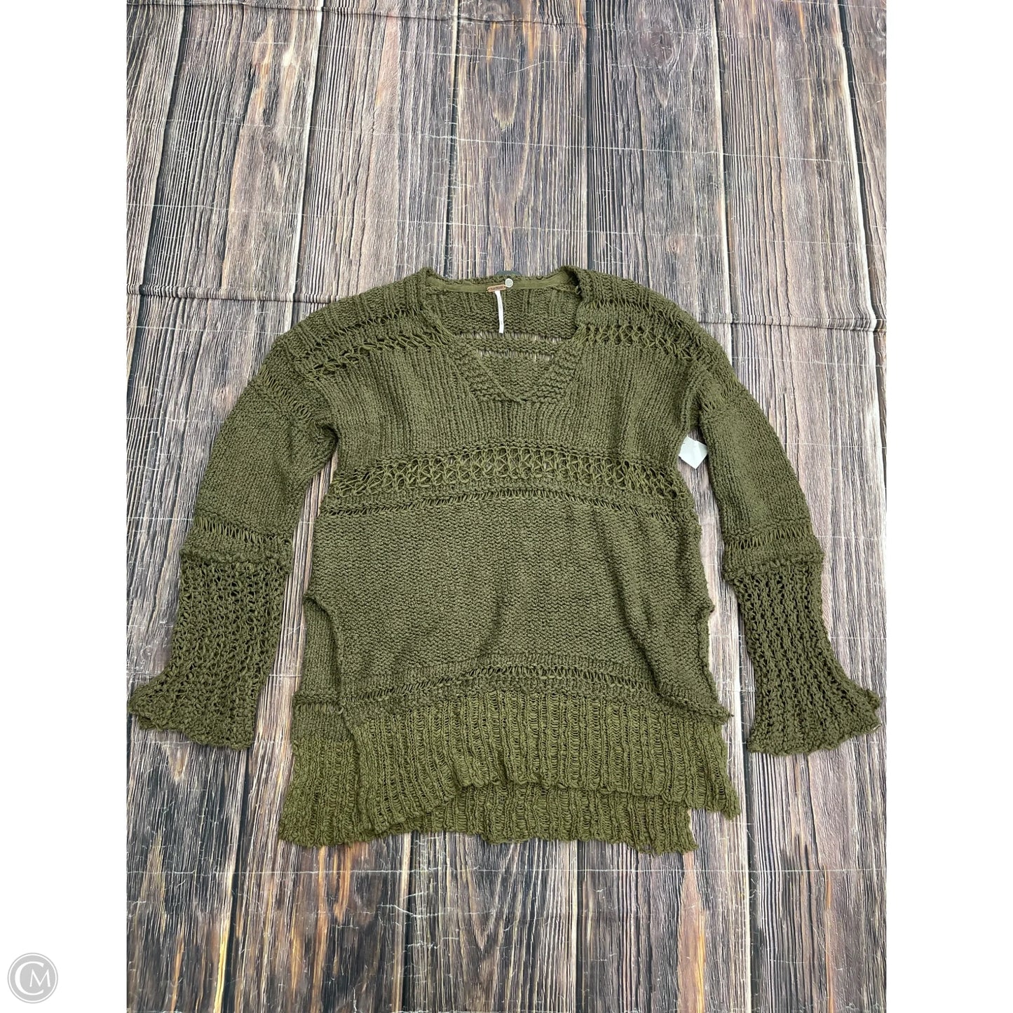 Sweater By Free People In Green, Size: M