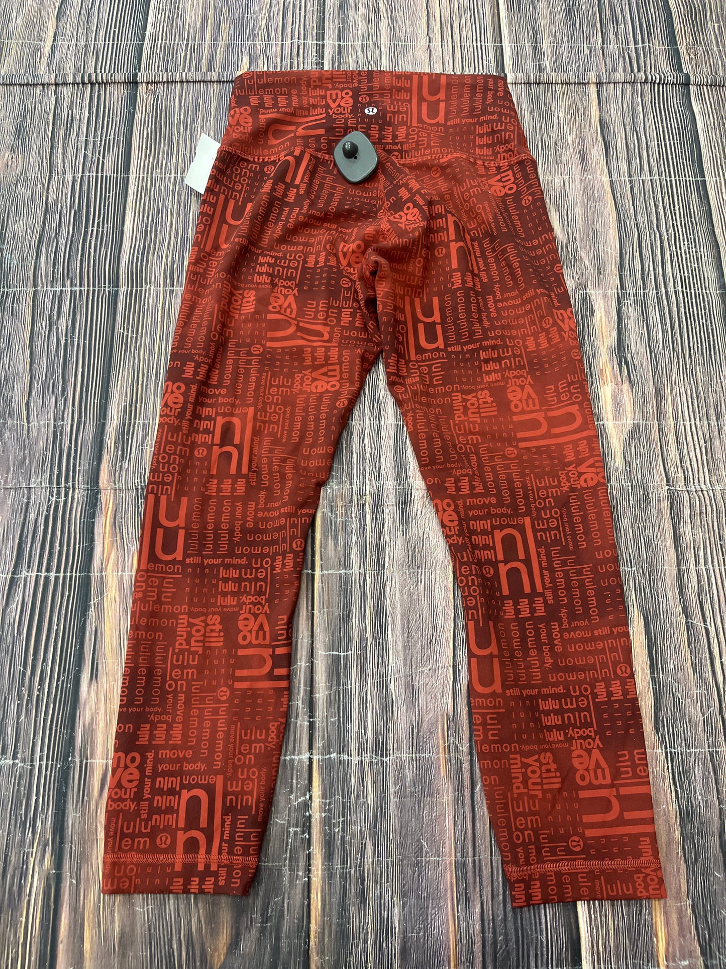 Athletic Leggings By Lululemon In Red, Size: 8