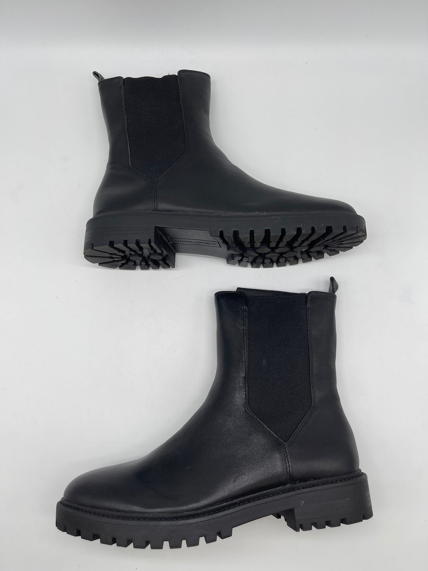 Boots Ankle Flats By Banana Republic In Black, Size: 9