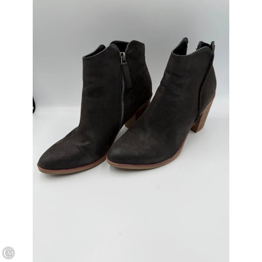 Boots Ankle Heels By Mia In Black, Size: 9