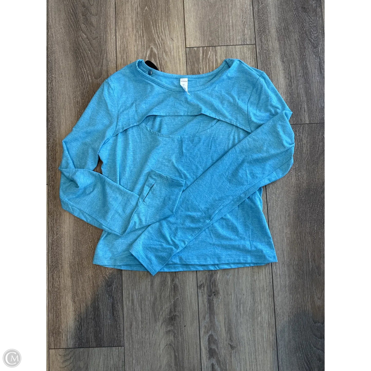 Athletic Top Long Sleeve Crewneck By Marika In Blue, Size: L