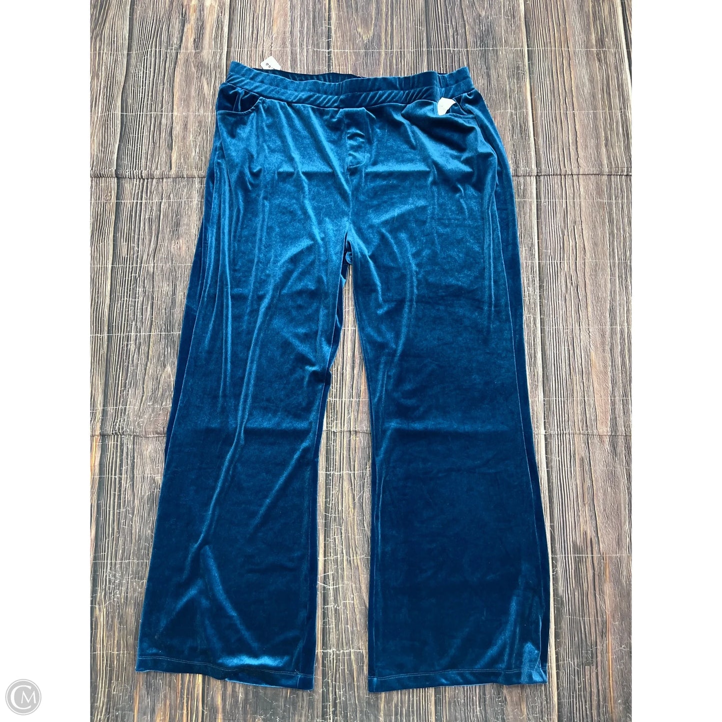 Pants Wide Leg By Clothes Mentor In Blue, Size: 1x