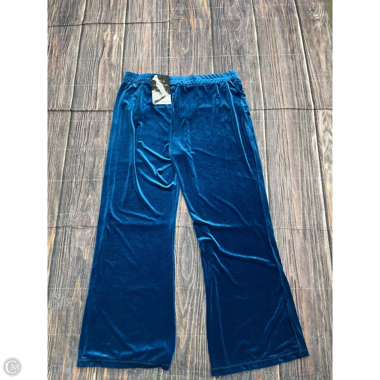 Pants Wide Leg By Clothes Mentor In Blue, Size: 1x