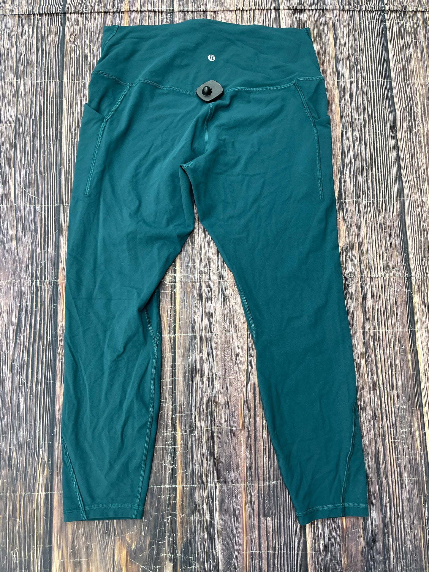 Athletic Leggings By Lululemon In Green, Size: L