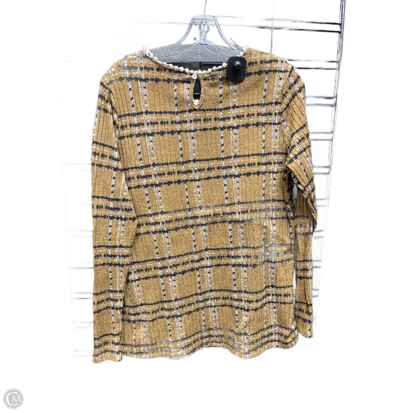 Top Long Sleeve By Clothes Mentor In Tan, Size: M