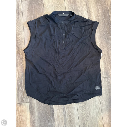 Top Short Sleeve By Harley Davidson In Black, Size: 2x