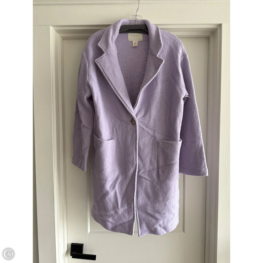 Coat Peacoat By Cynthia Rowley In Purple, Size: M