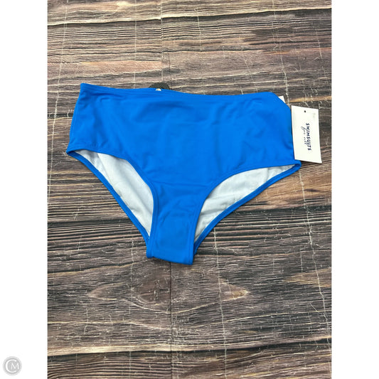 Swimsuit Bottom By Clothes Mentor In Blue, Size: L