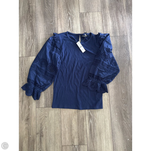 Top Long Sleeve By J. Crew In Navy, Size: M