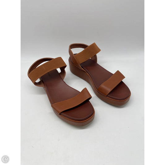 Sandals Heels Platform By Maurices In Brown, Size: 7.5
