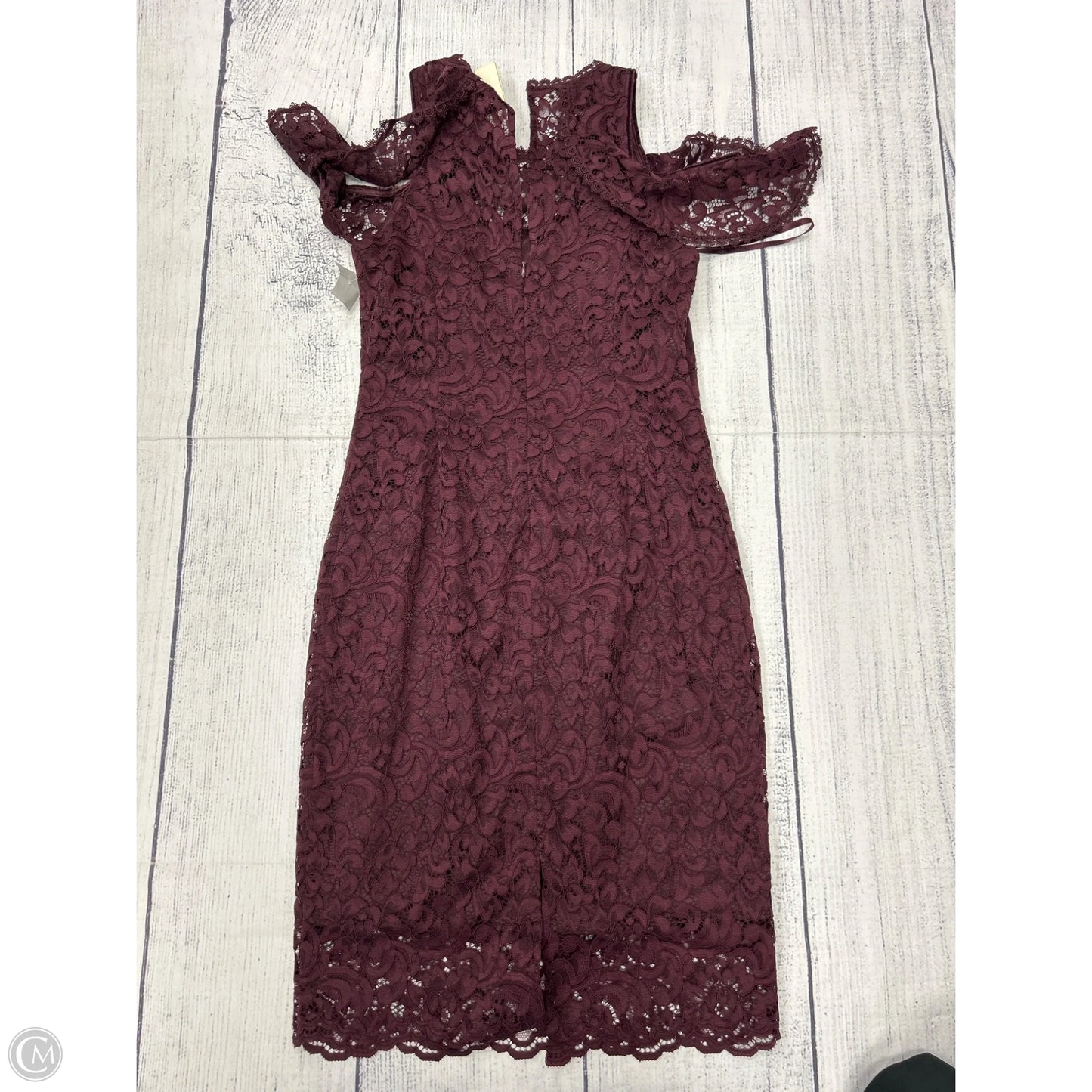 Dress Casual Short By White House Black Market In Maroon, Size: Xs