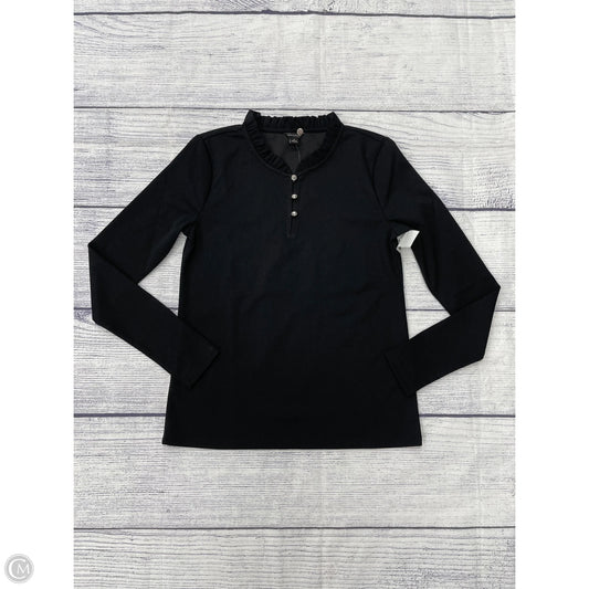 Top Long Sleeve By Ann Taylor In Black, Size: Xs