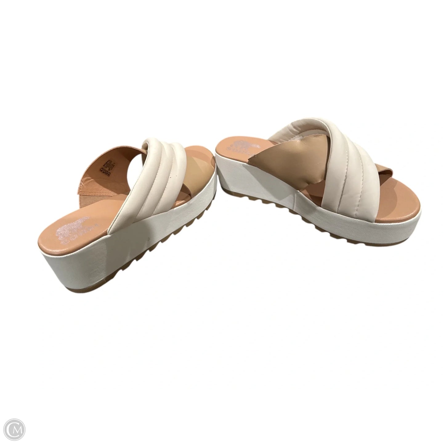 Sandals Heels Platform By Sorel In Cream, Size: 8.5