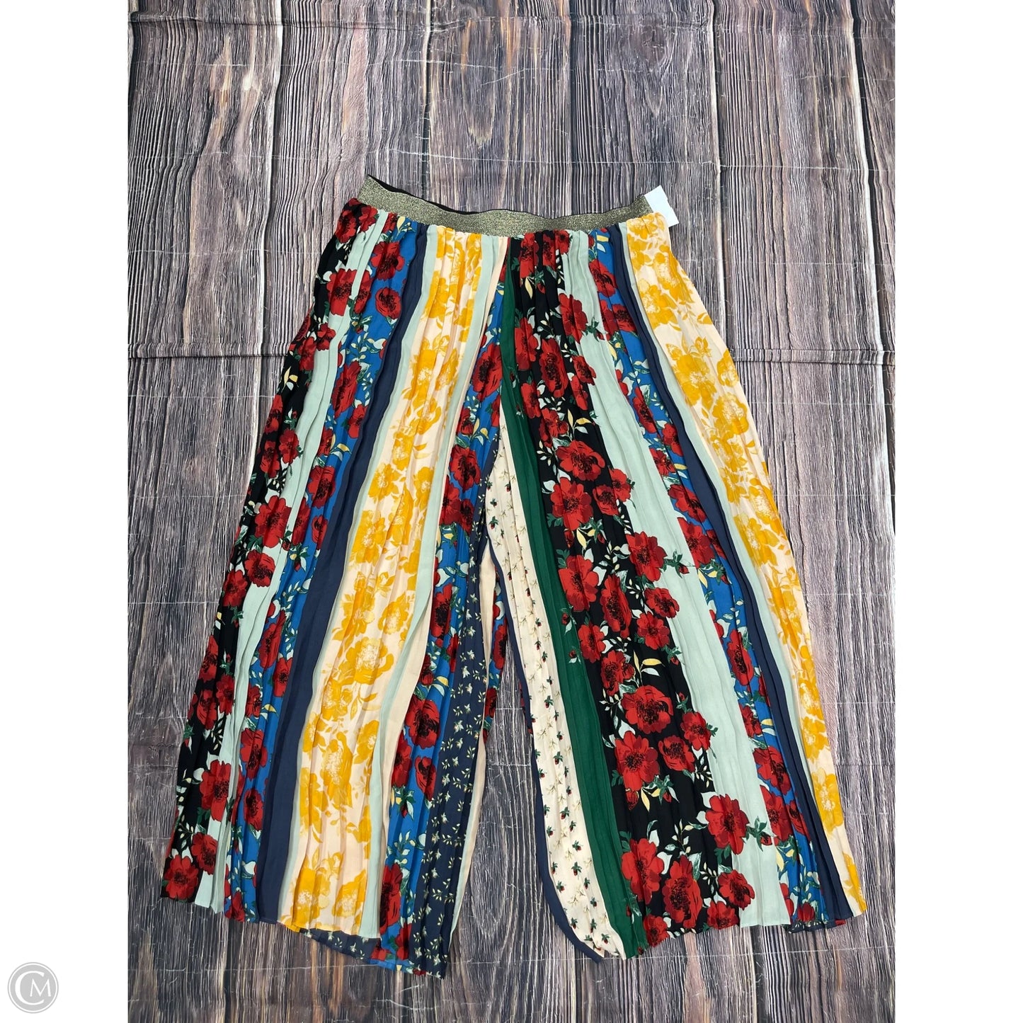 Pants Wide Leg By Anthropologie In Multi-colored, Size: L